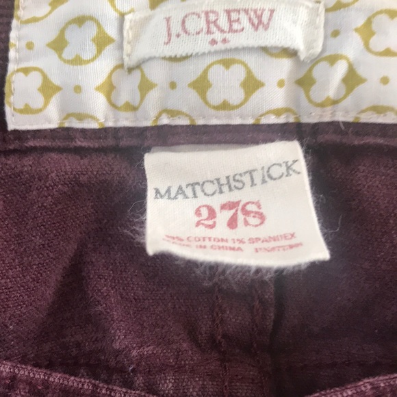 J. Crew Corduroy Pants Size 27S - Picture 2 of 2